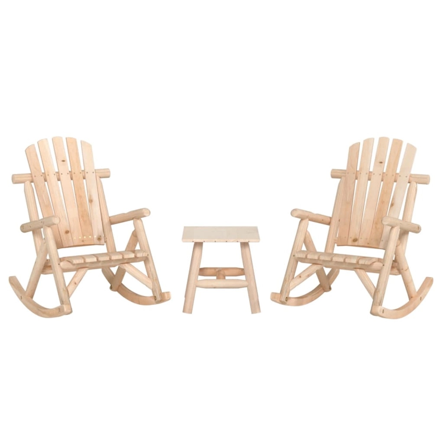vidaXL 3-Tlg Garten-Lounge-Set Massivholz Fichte 3185523 günstig online kaufen