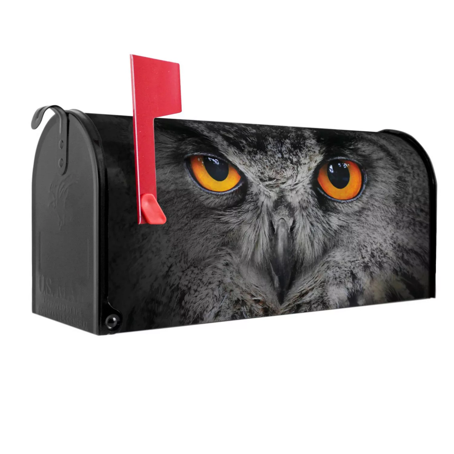 Banjado Amerikanischer Briefkasten Schwarz 48x22x16cm US Mailbox Letterbox günstig online kaufen