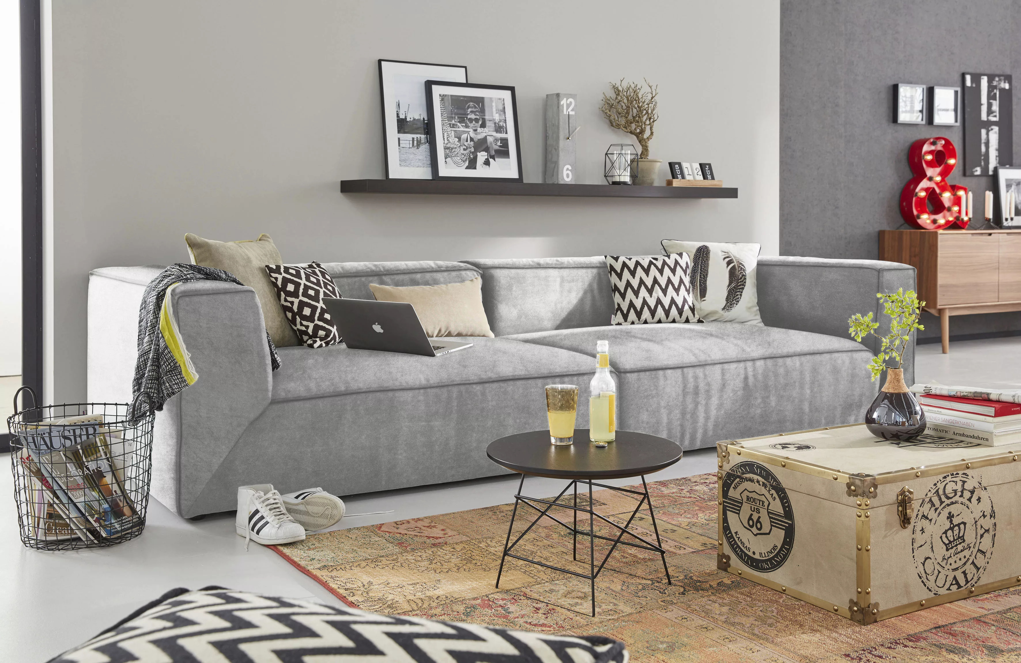 TOM TAILOR HOME Big-Sofa »BIG CUBE«, in 2 Breiten, wahlweise mit Sitztiefen günstig online kaufen