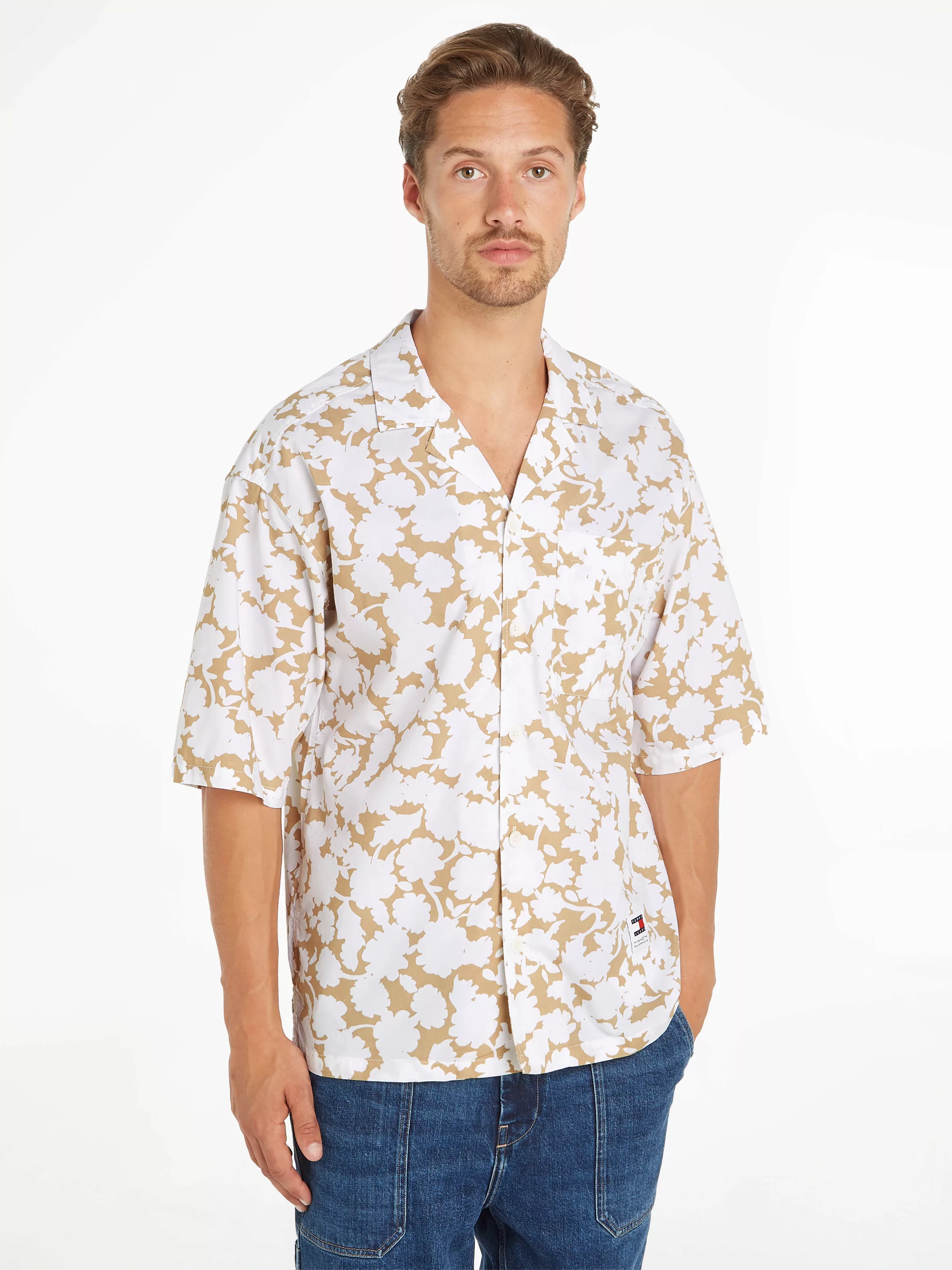 Tommy Jeans Kurzarmhemd "TJM RLX FLORAL AOP CAMP SHIRT", mit Allover-Print günstig online kaufen