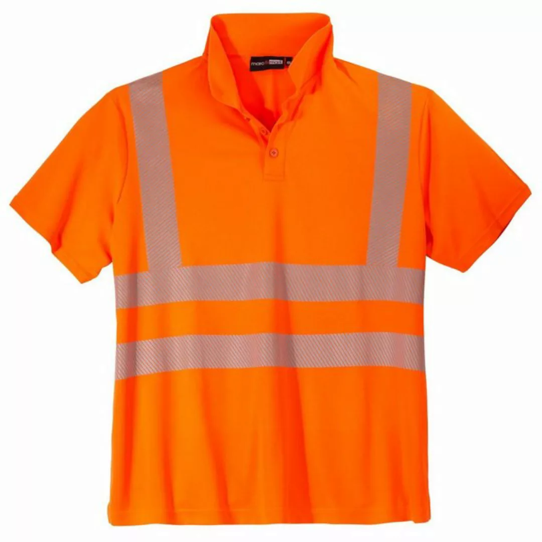 ABRAXAS Poloshirt Marc&Mark Warnschutz-Poloshirt Übergröße neonorange günstig online kaufen
