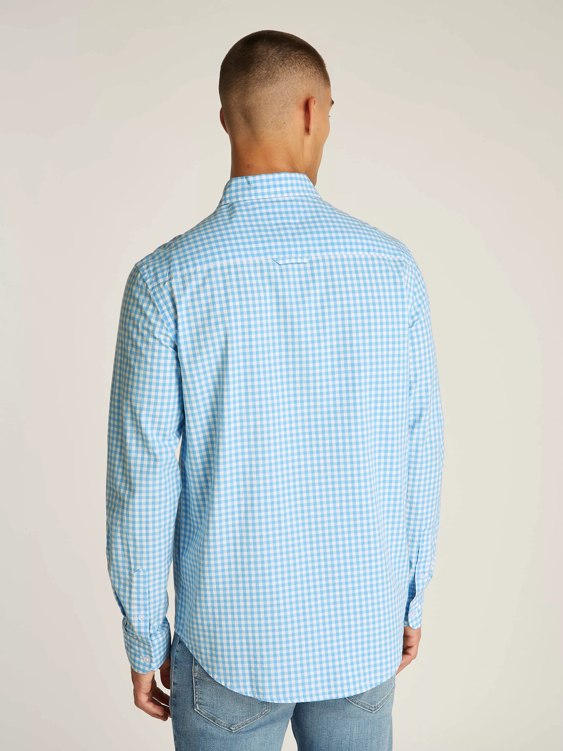 Tommy Jeans Karohemd "TJM POPLIN CHECK SHIRT", mit Karomuster günstig online kaufen