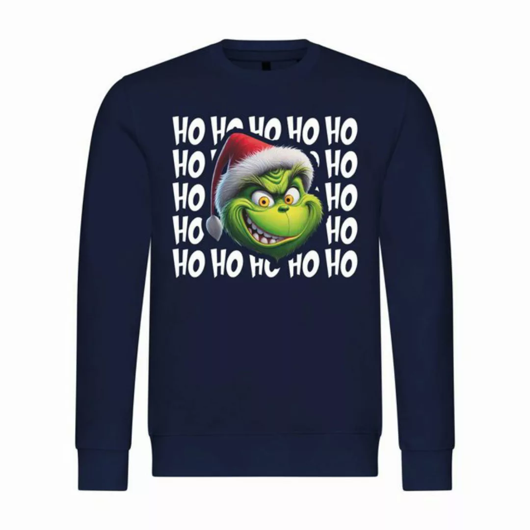 deinshirt Rundhalspullover Herren Sweatshirt Ho Ho Ho Grinch Mit Print Moti günstig online kaufen