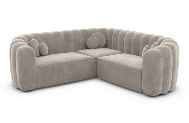 Sofa Dreams Ecksofa Ecksofa Almeria L Form Stoff, Ecksofa, Strukturstoff, S günstig online kaufen