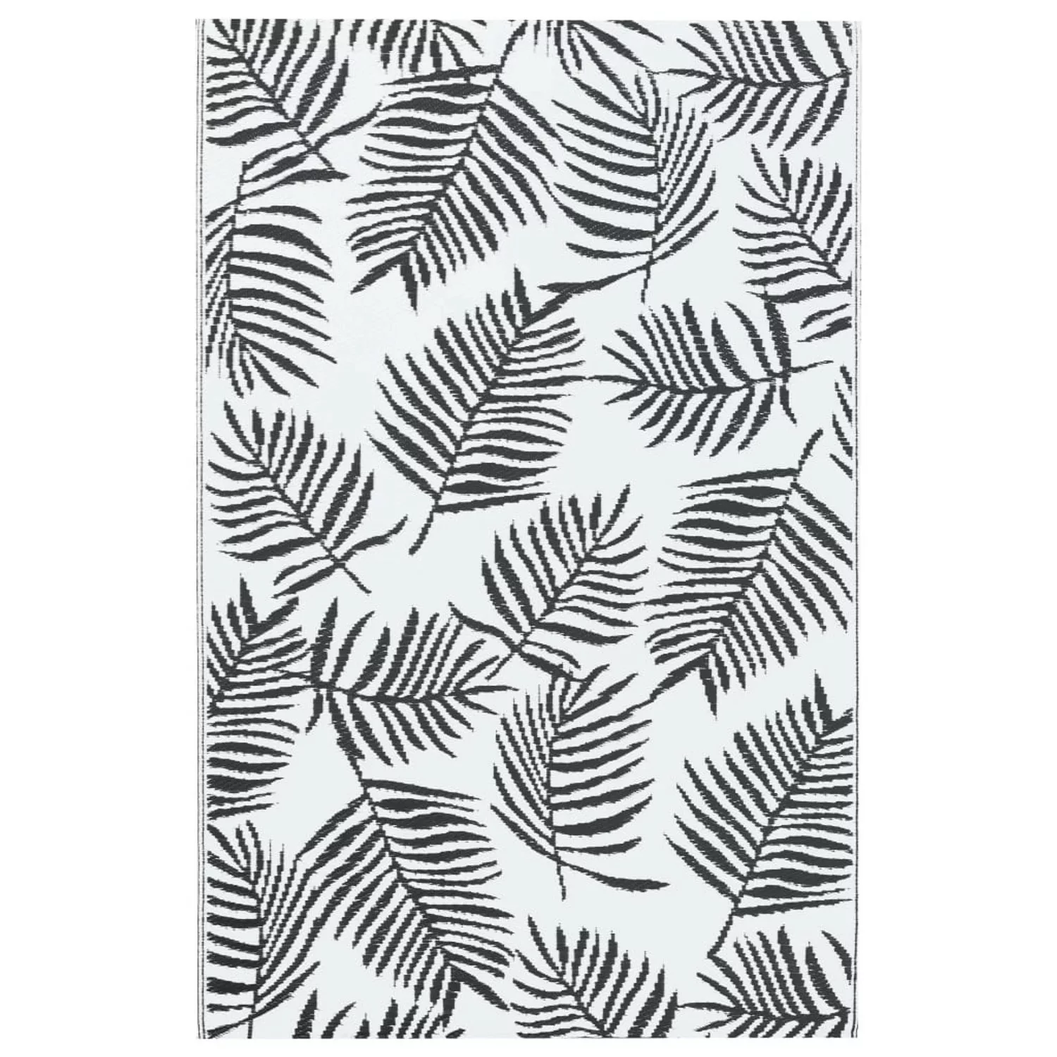 vidaXL Outdoorteppich Weiß Und Schwarz 120x180 Cm Pp 643945 günstig online kaufen