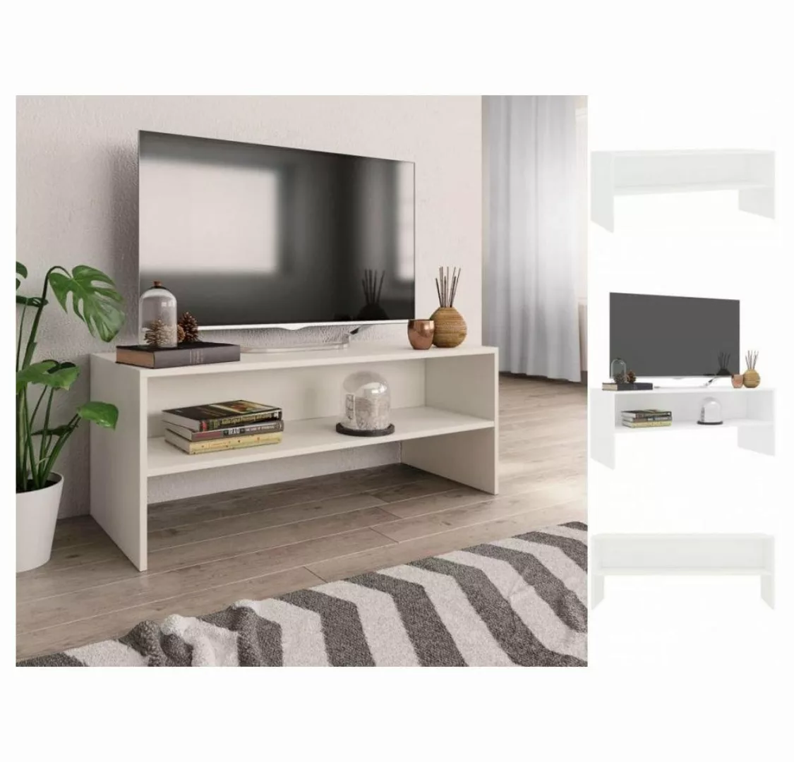 vidaXL TV-Schrank TV-Schrank Weiß 100 x 40 x 40 cm Spanplatte Lowboard günstig online kaufen