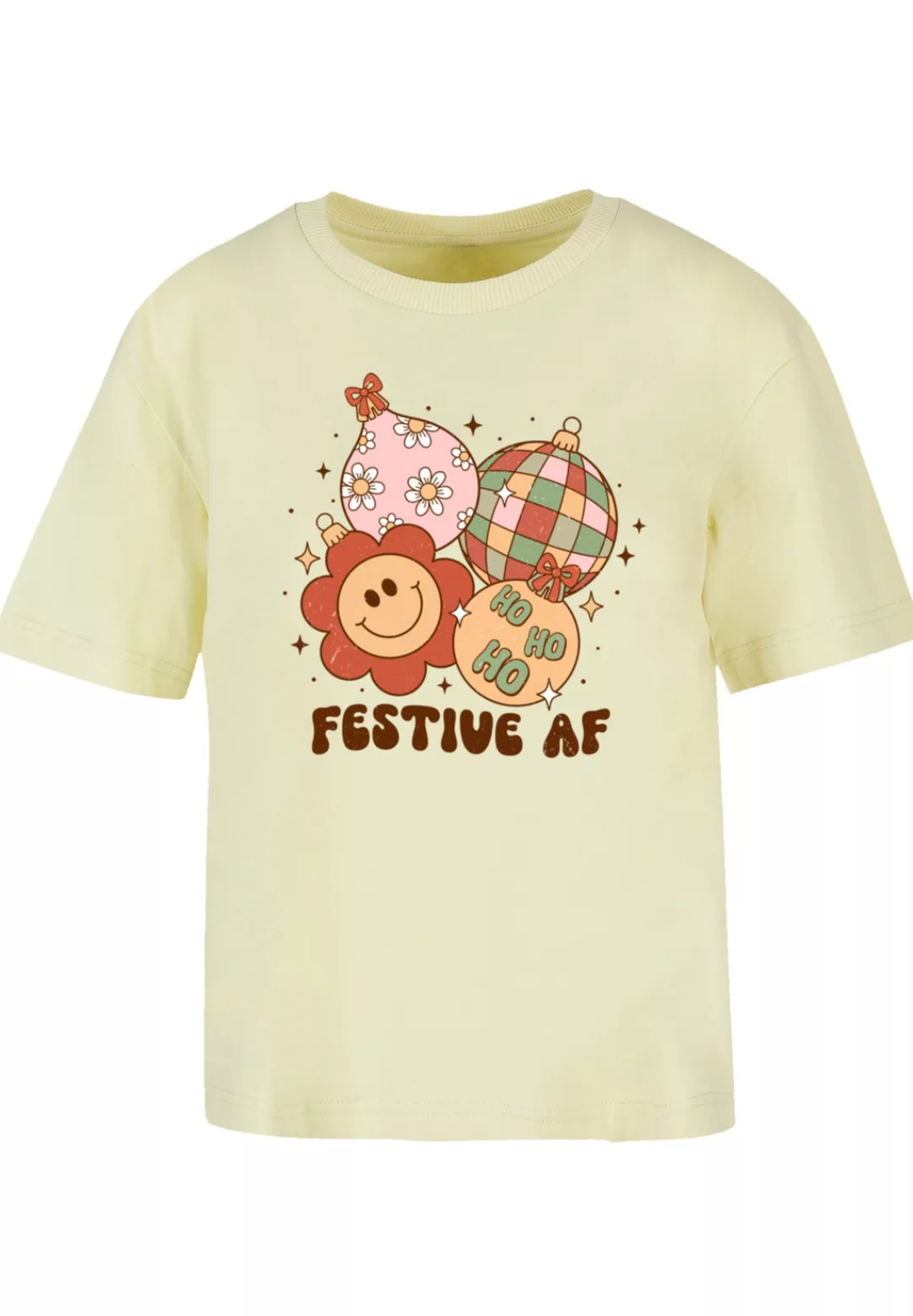 F4NT4STIC T-Shirt "Festive AF Weihnachten Tree Balls", Premium Qualität, We günstig online kaufen