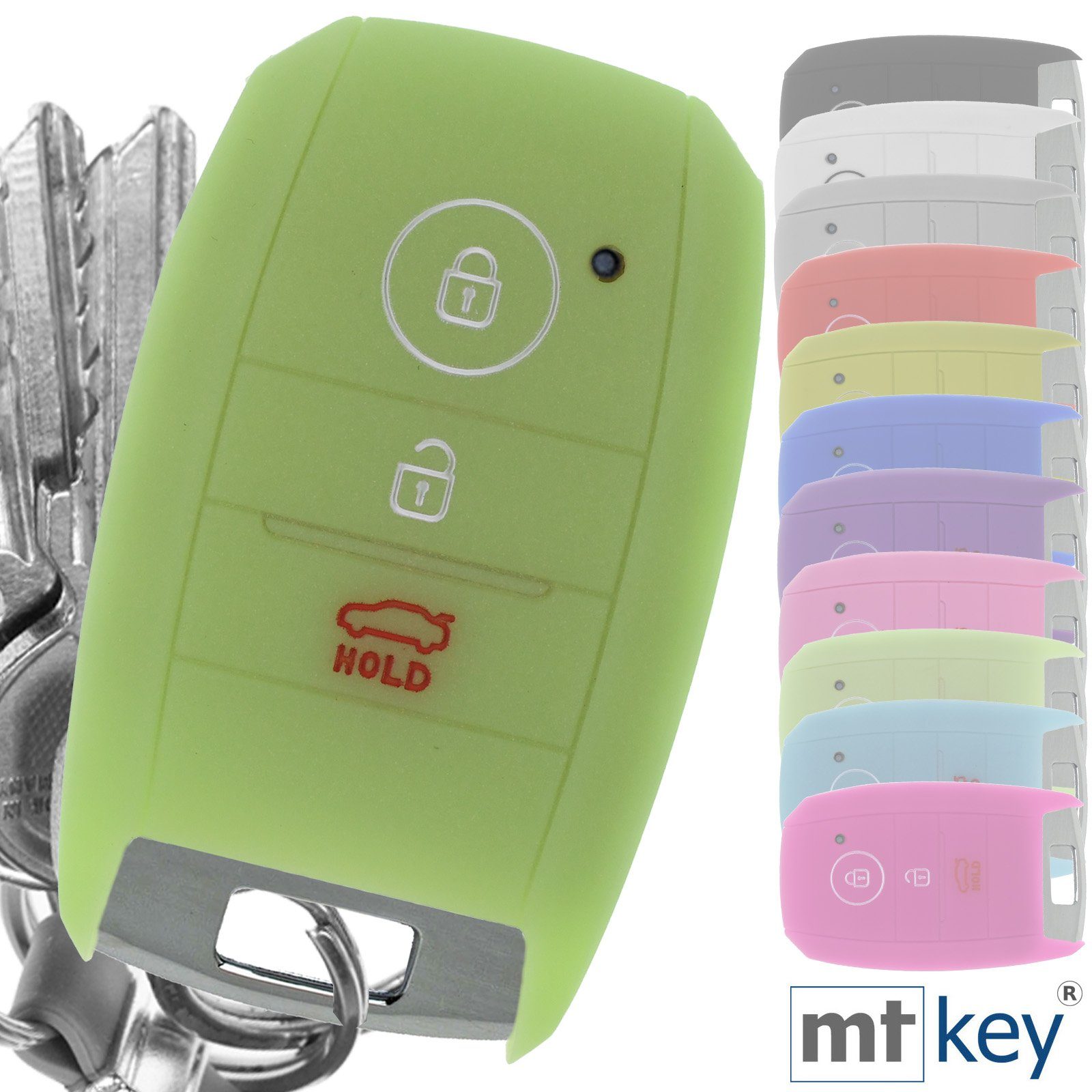 mt-key Schlüsseltasche Autoschlüssel Softcase Silikon Schutzhülle günstig online kaufen