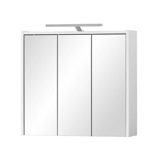 Lomadox Spiegelschrank DERIO-80 6 Glasböden Spiegel inkl LED Beleuchtung St günstig online kaufen