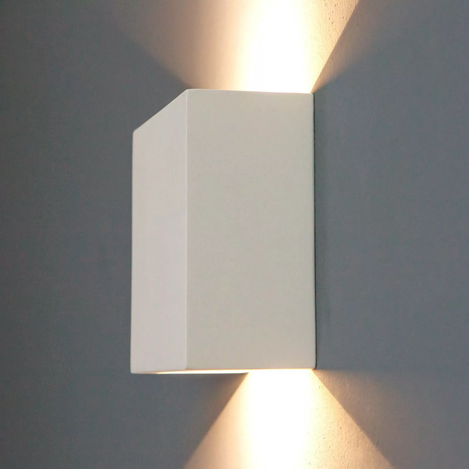 LED-Wandleuchte Fabiola aus Gips, Höhe 12,5 cm günstig online kaufen