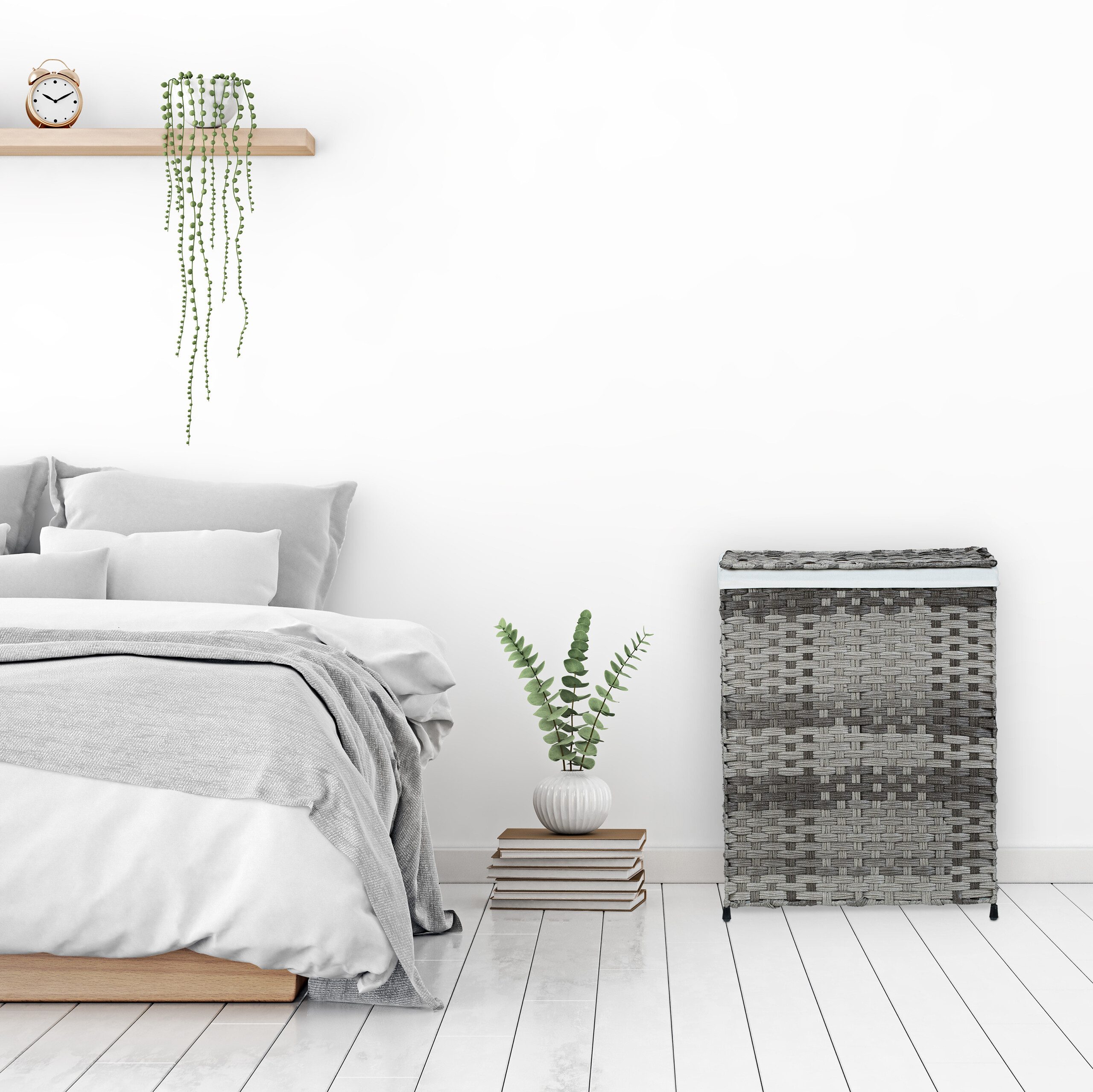 relaxdays Wäschekorb Rattan Optik 90 l, günstig online kaufen