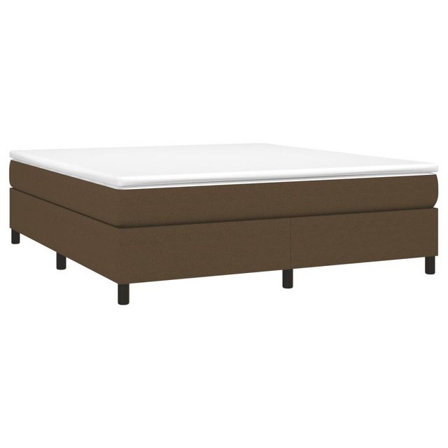 furnicato Bett Boxspringbett mit Matratze Dunkelbraun 160x200 cm Stoff (1-t günstig online kaufen