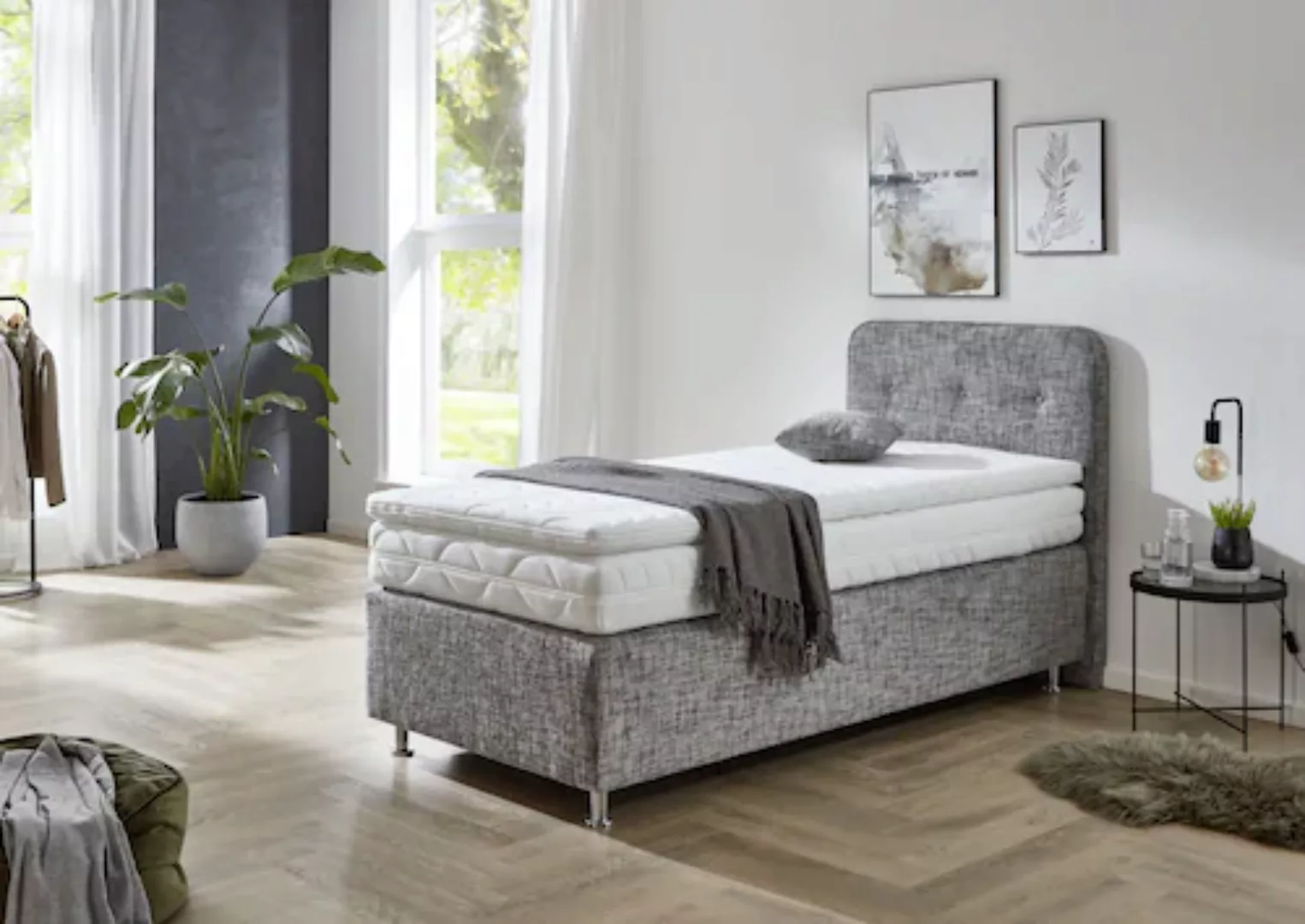 Westfalia Schlafkomfort Boxspringbett "Sapporo", Inkl. Zierkissen, wählbar günstig online kaufen