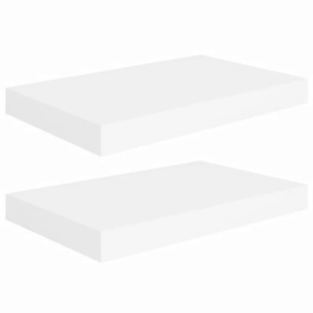 Schwebende Wandregale 2 Stk. Weiß 40x23x3,8cm Mdf günstig online kaufen