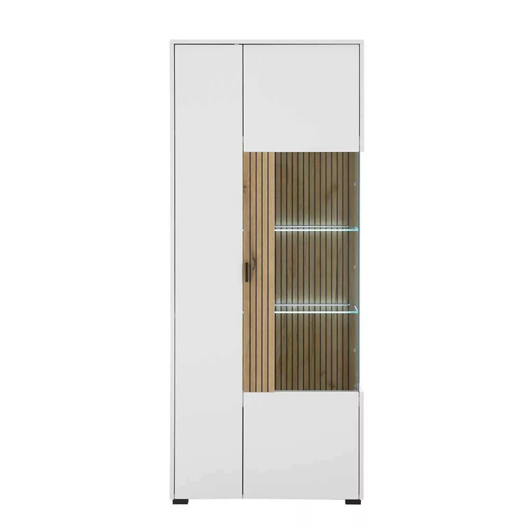 Wohnzimmerschrank mit Glastür modernem Design günstig online kaufen