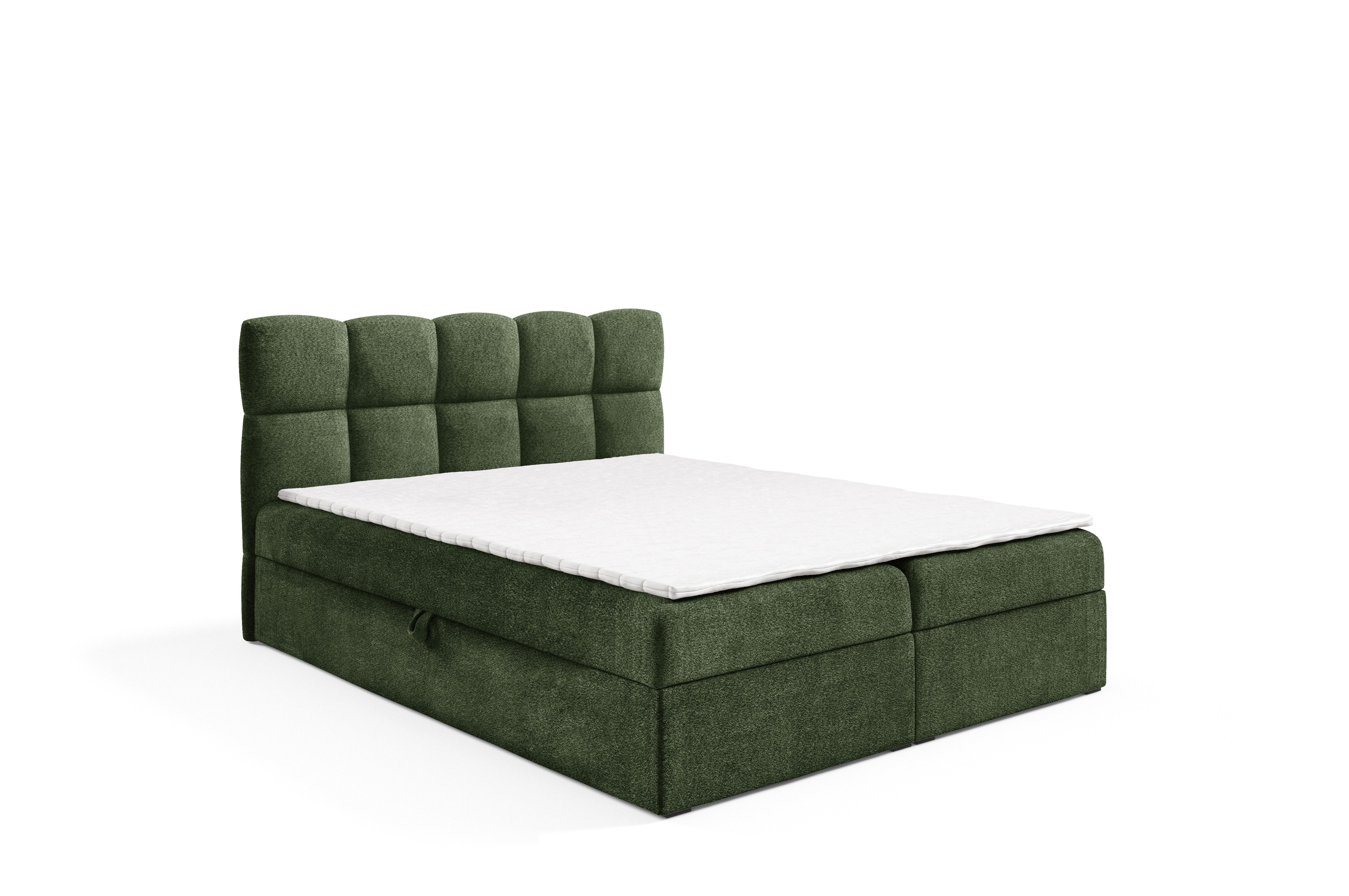 yourhouse24 Boxspringbett Negros, Doppelbett mit Bonell-Matratze günstig online kaufen