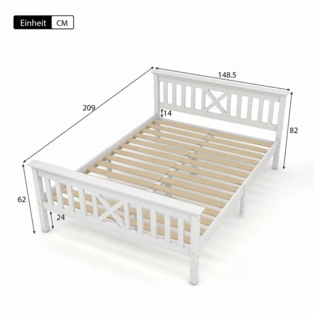 HAUSS SPLOE Holzbett Doppelbett Holzbett Bettrahmen Kinderbett Jugendbett günstig online kaufen