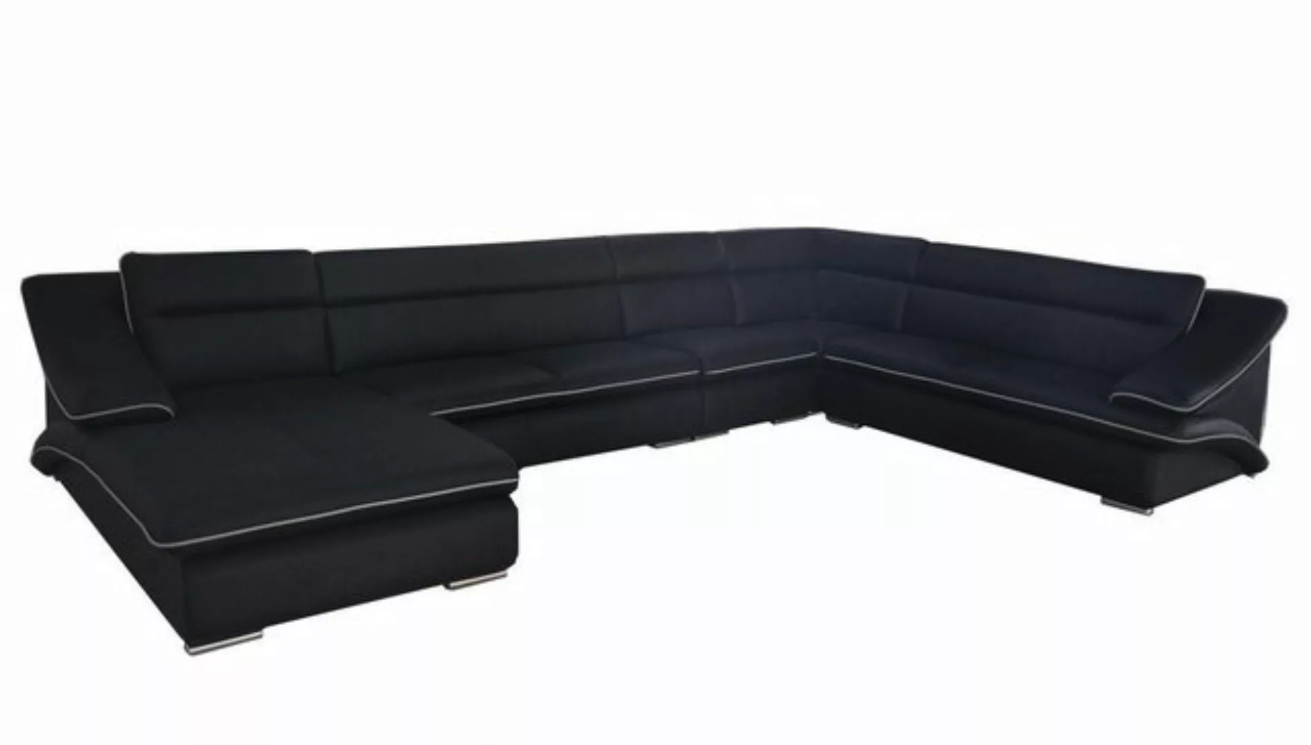 Xlmoebel Sofa Neu gestaltetes Ledersofa in U-Form für das Wohnzimmer., Herg günstig online kaufen