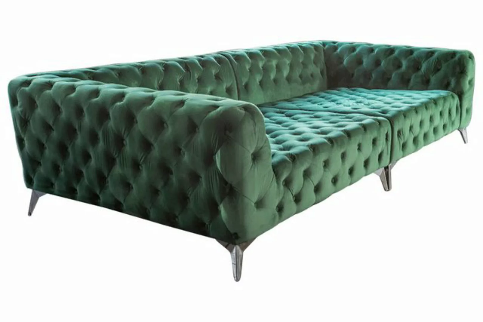 KAWOLA Big-Sofa NARLA, Sofa Chesterfield Velvet versch. Farben mit o. ohne günstig online kaufen