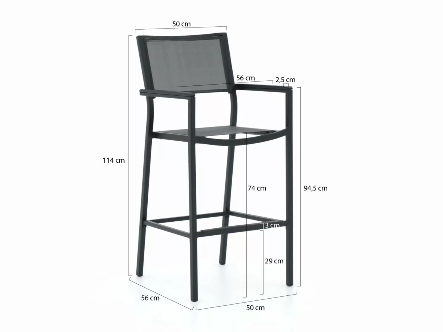 Bellagio Roma/Trecenta 75 cm Gartenbar-Set 3-teilig günstig online kaufen