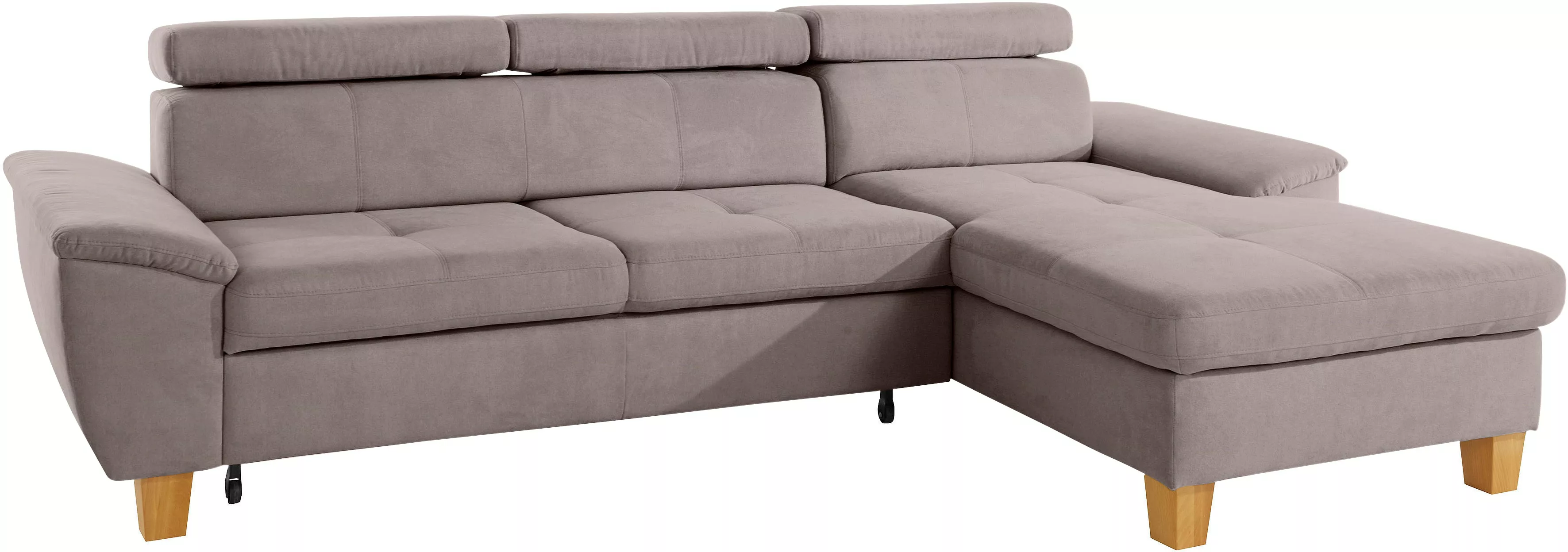 exxpo - sofa fashion Ecksofa "Enya, L-Form", Kopfteilverstellung, wahlweise günstig online kaufen