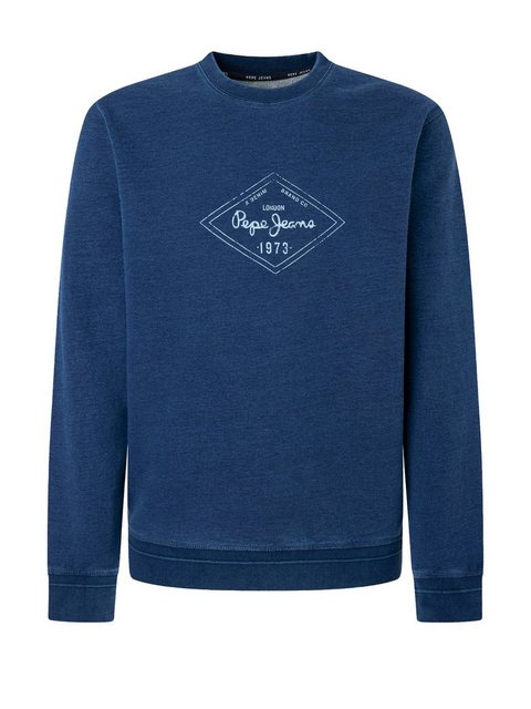 Pepe Jeans Sweatshirt Regular Fit Pullover - Milan Indigo günstig online kaufen