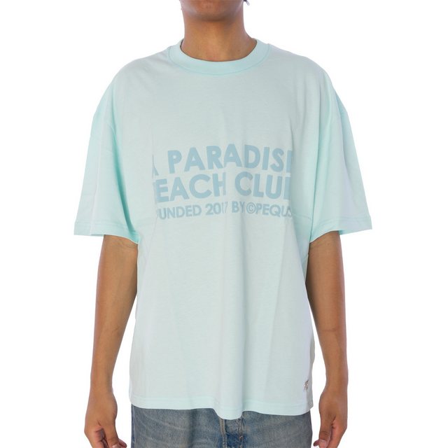 PEQUS T-Shirt T-Shirt Pequs A Paradise Beach Club Front günstig online kaufen