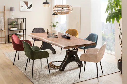SIT Esstisch, Akazienholz massiv gebeizt, lackiert und gewachst günstig online kaufen