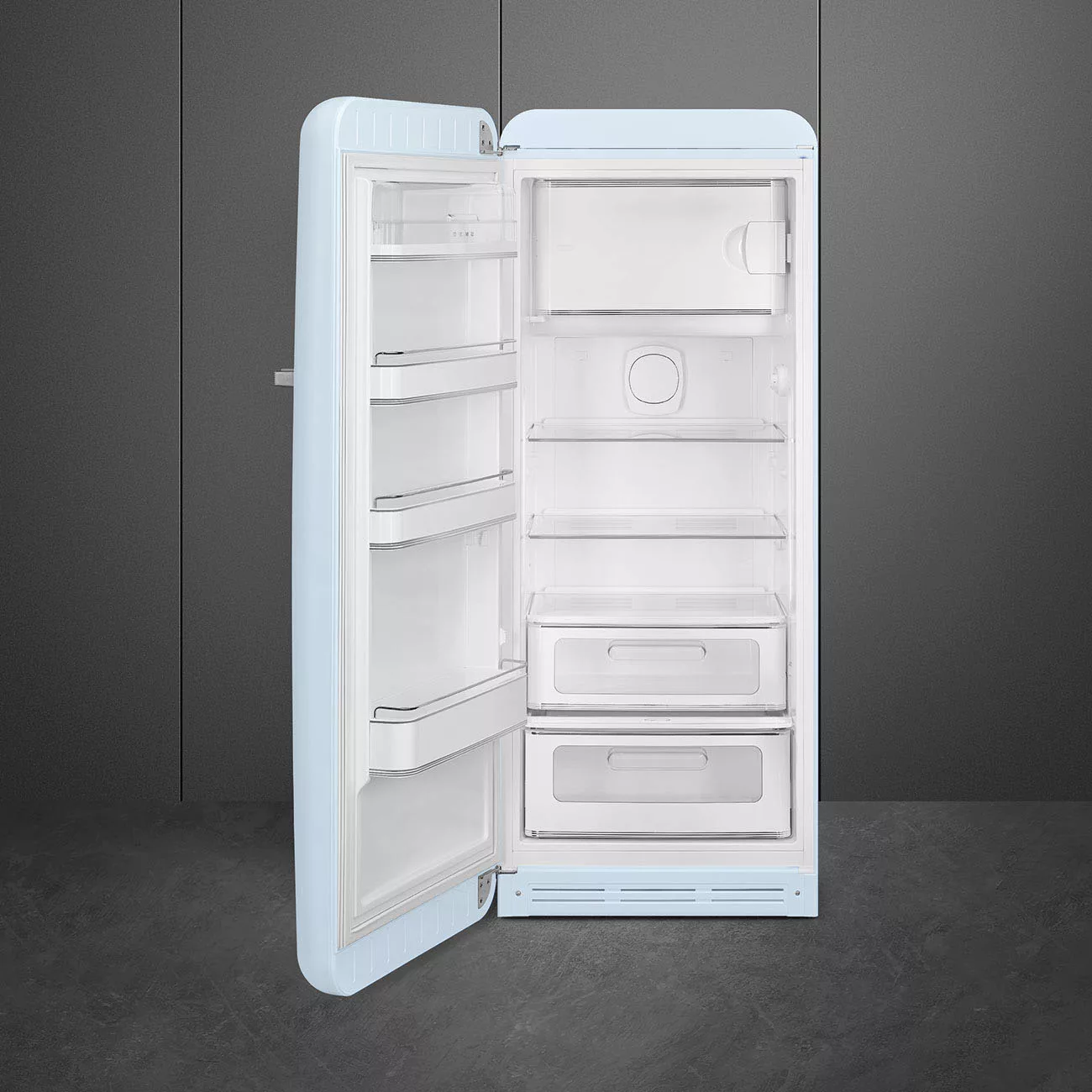 Smeg - FAB28 Kühlschrank mit Gefrierfach - pastellblau/lackiert/Türnanschla günstig online kaufen