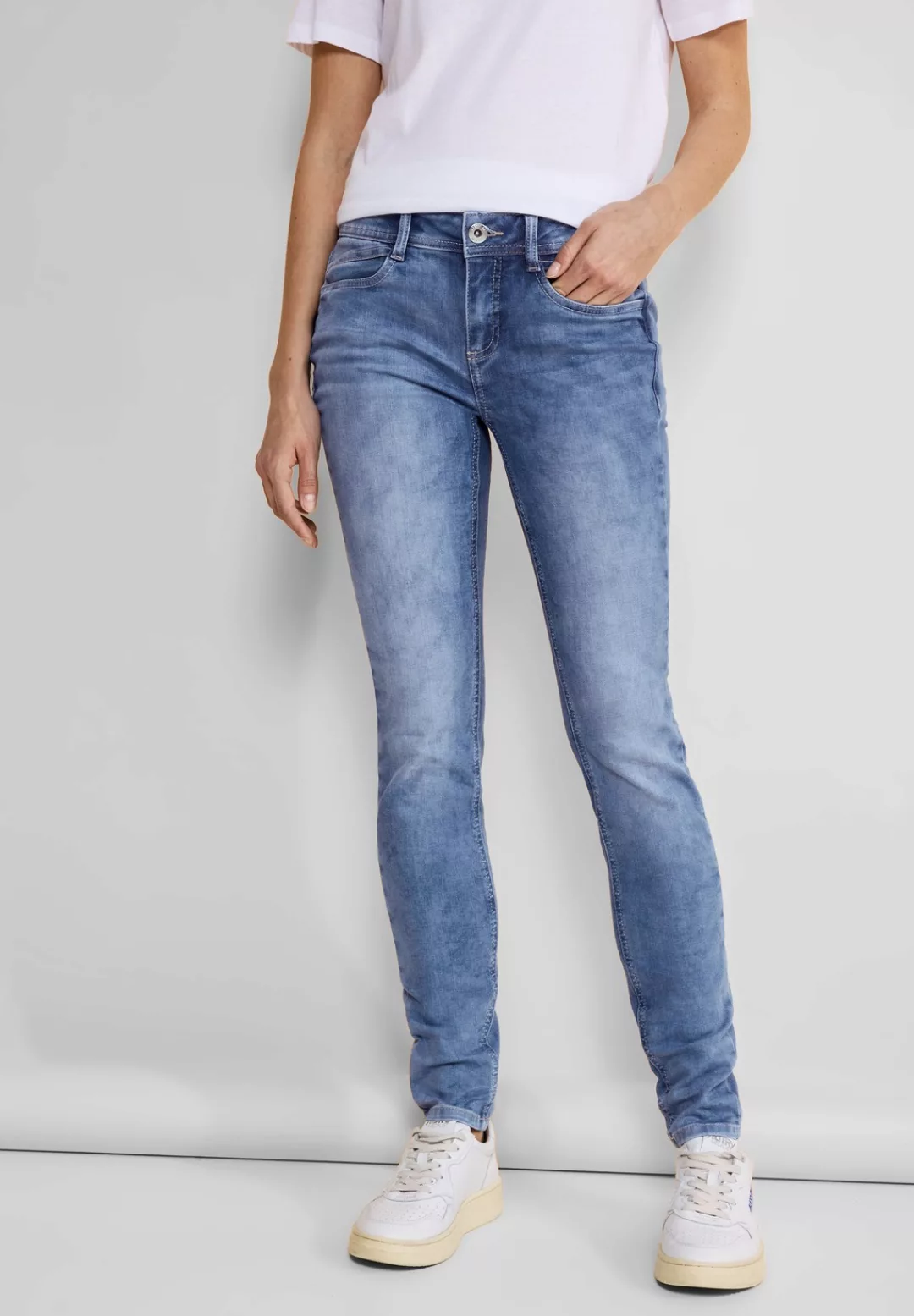 STREET ONE Slim-fit-Jeans, aus Baumwolle mit Stretchanteil günstig online kaufen