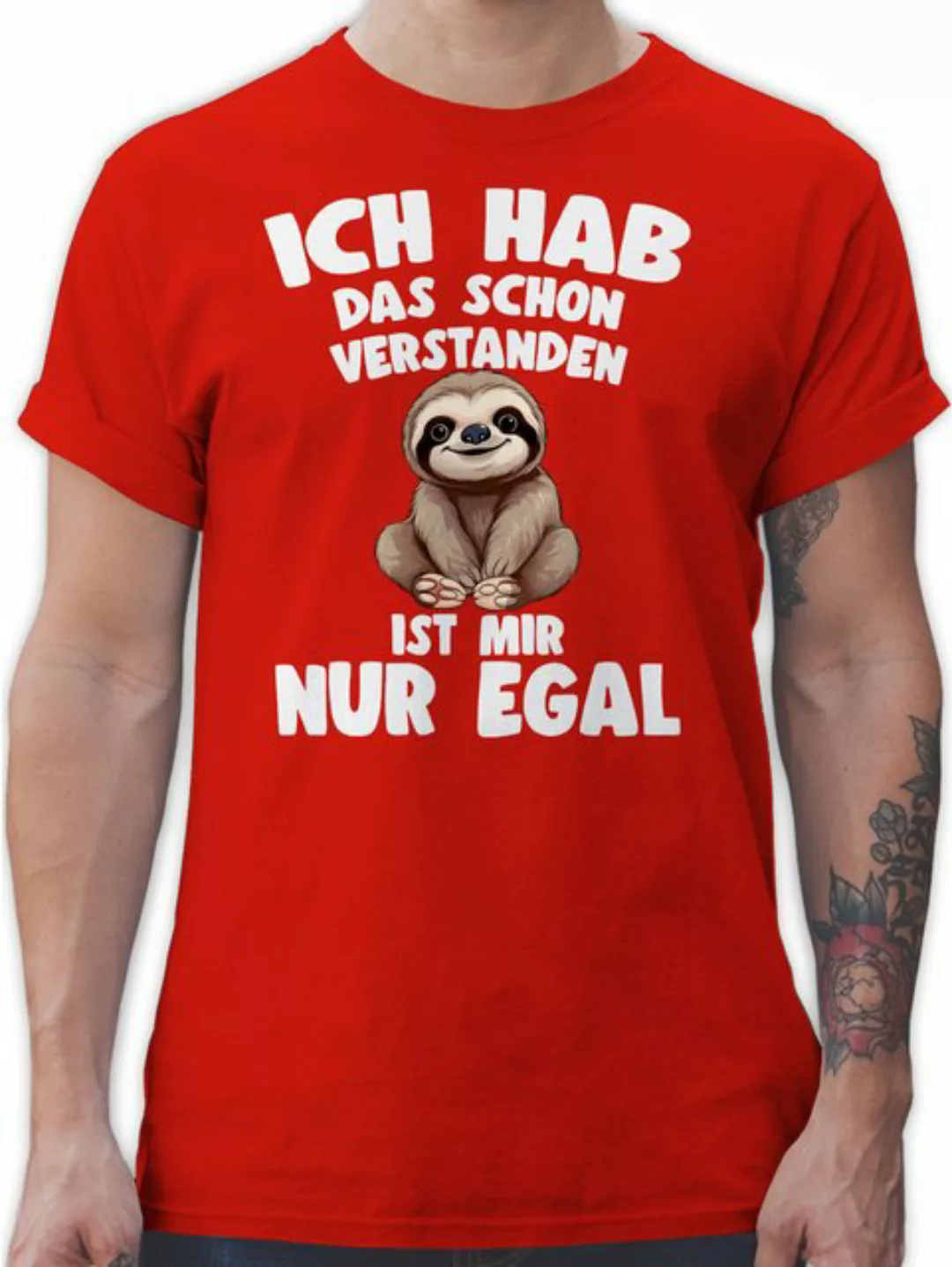 Shirtracer T-Shirt Ich hab das schon verstanden ist mir nur egal I Lustiger günstig online kaufen