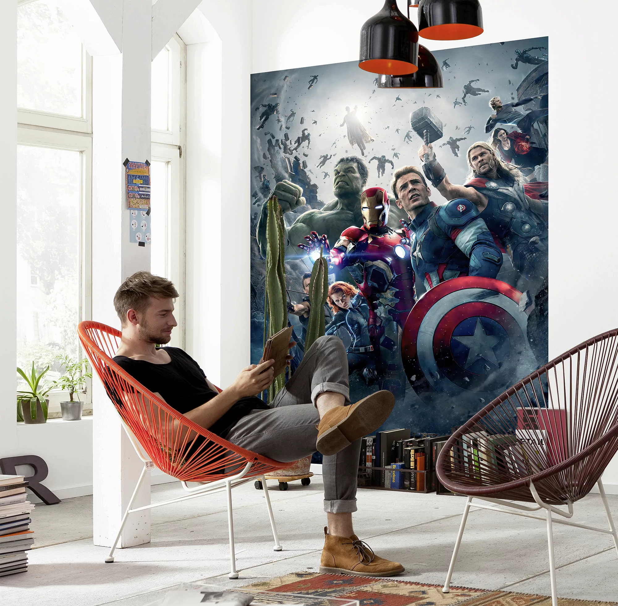 Komar Fototapete »Avengers Age of Ultron Movie Poster«, 184x254 cm (Breite günstig online kaufen