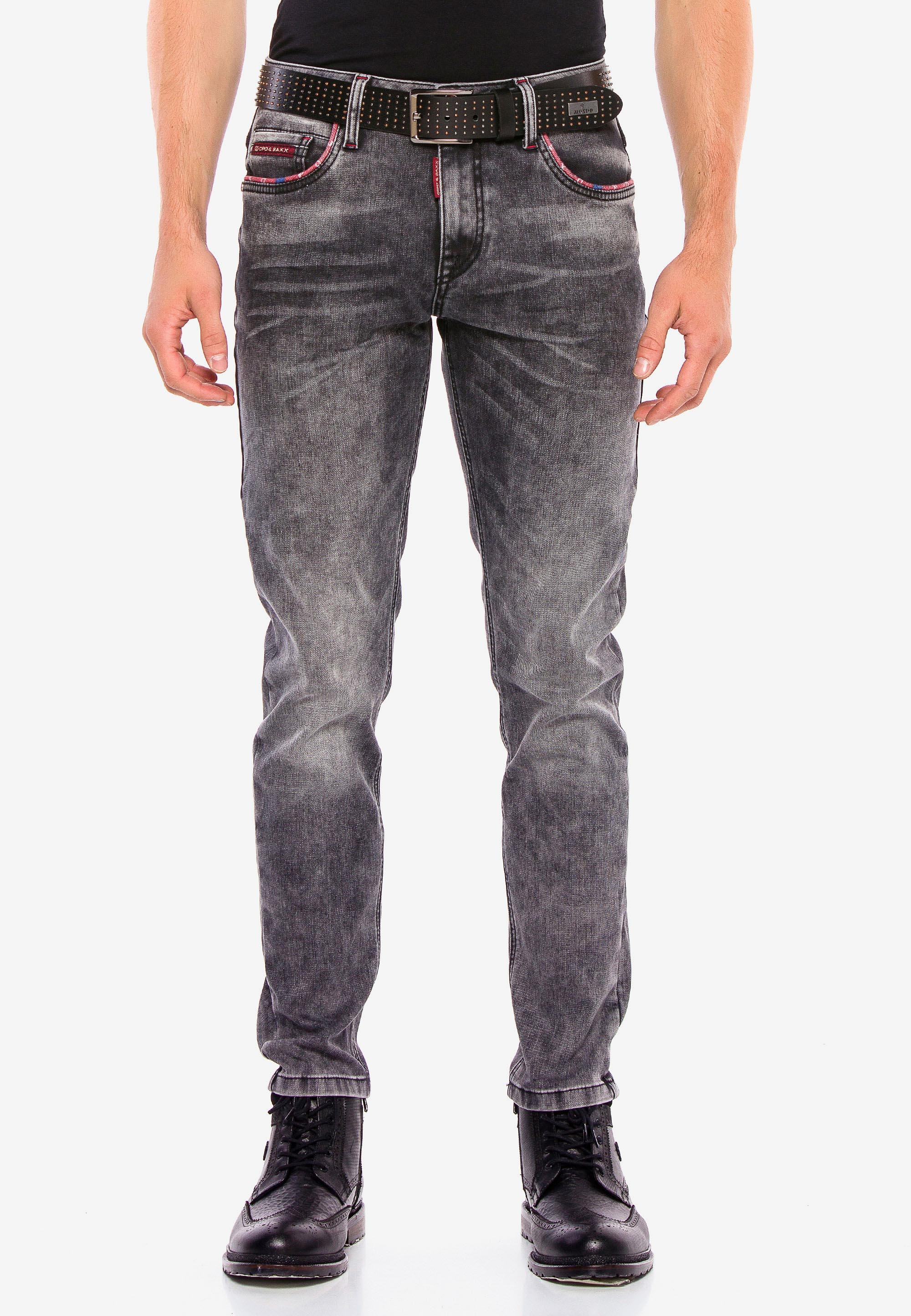 Cipo & Baxx Bequeme Jeans, mit trendigen Zierelementen günstig online kaufen