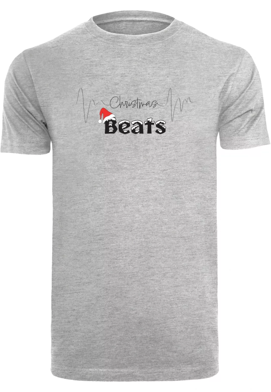 Merchcode T-Shirt "Merchcode Herren Christmas beats T-Shirt Round Neck" günstig online kaufen