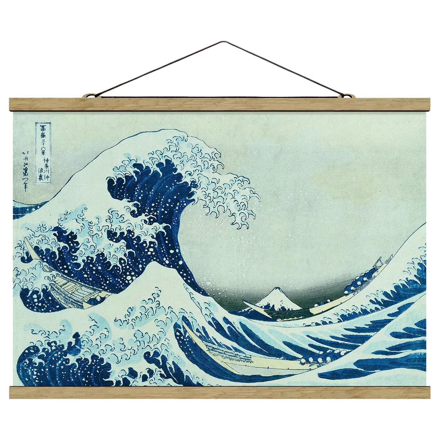 home24 Stoffbild Die grosse Welle von Kanagawa günstig online kaufen