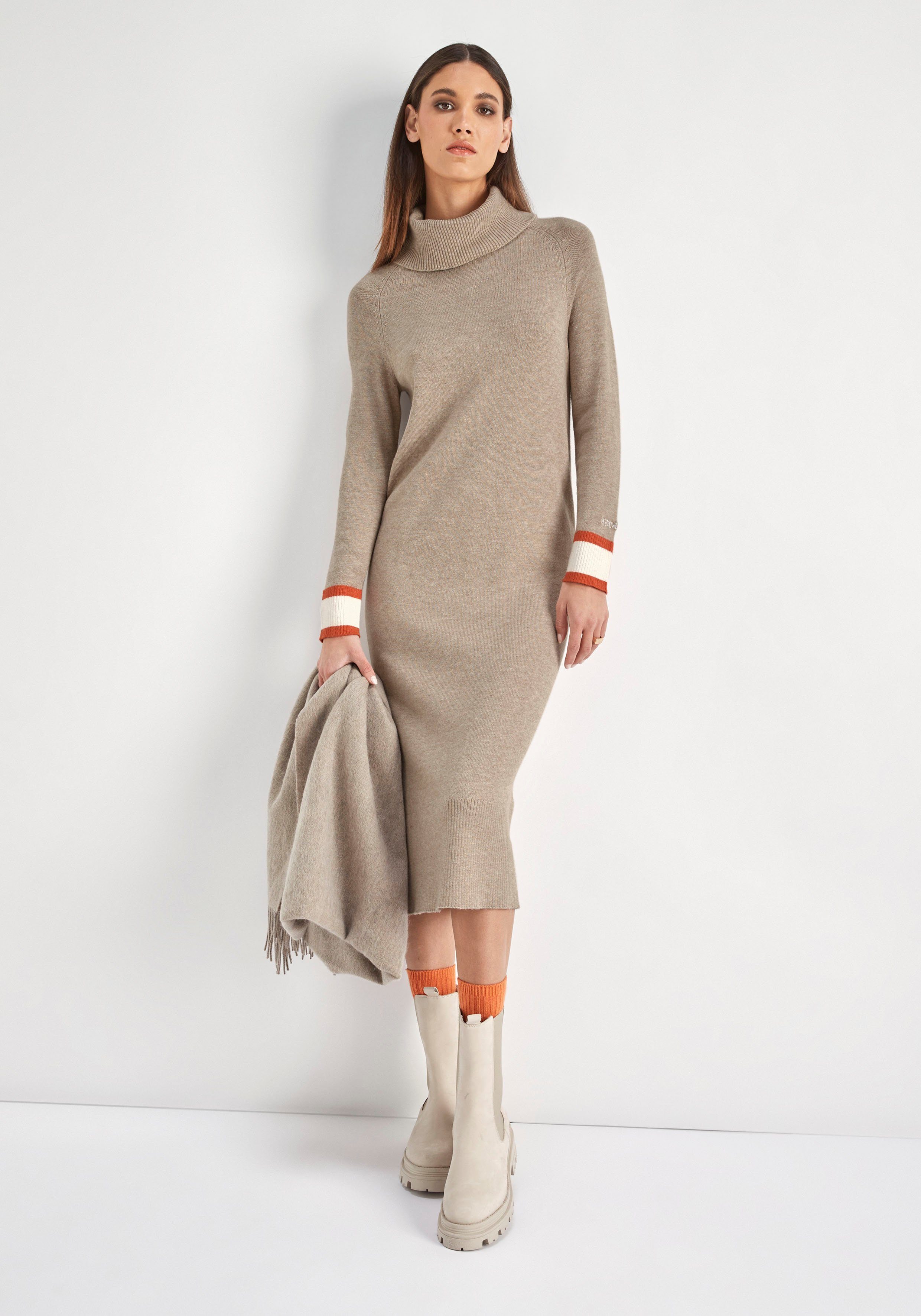 HECHTER PARIS Strickkleid, mit Kontraststreifen günstig online kaufen