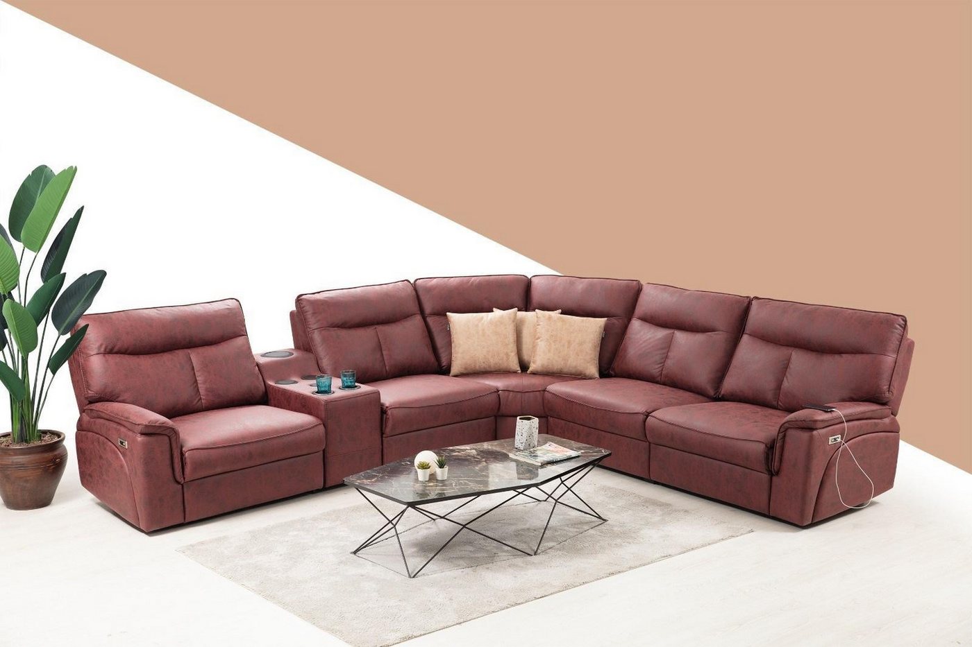 Xlmoebel Ecksofa Sofa in L-Form mit modernem Design und luxuriösem Wohnzimm günstig online kaufen