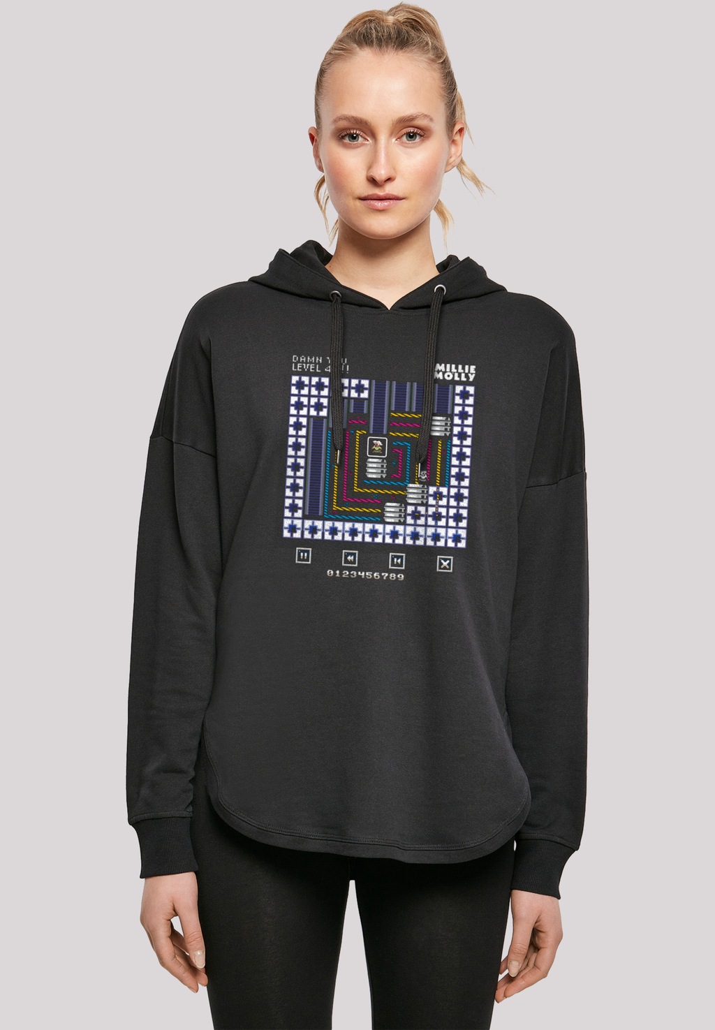 F4NT4STIC Kapuzenpullover "Retro Gaming Level 45", Print günstig online kaufen