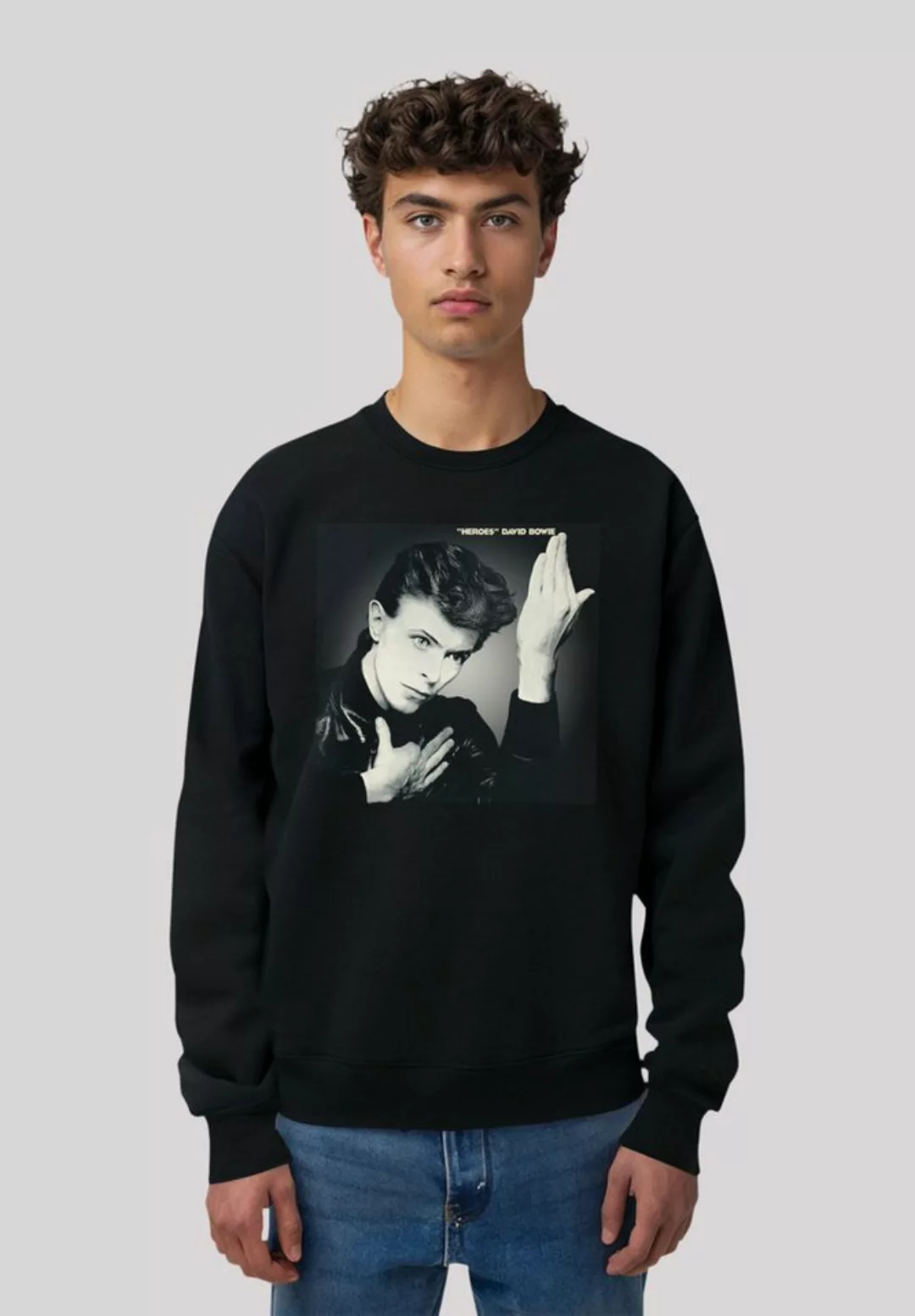 F4NT4STIC Sweatshirt "David Bowie Heroes Album Cover", Premium Qualität günstig online kaufen