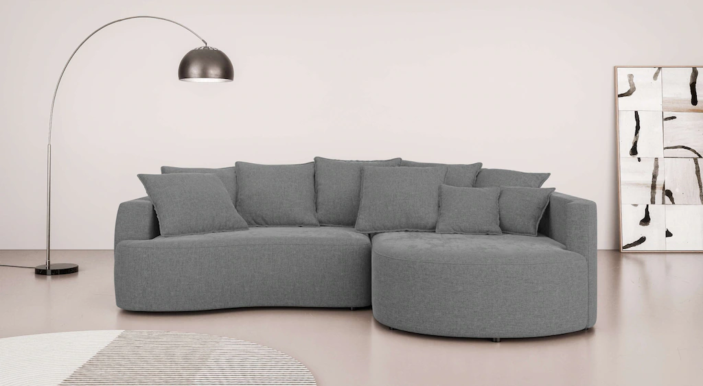 INOSIGN Ecksofa "Kahekili mit Bettfunktion und Bettkasten, B/H/T 255/90/181 günstig online kaufen