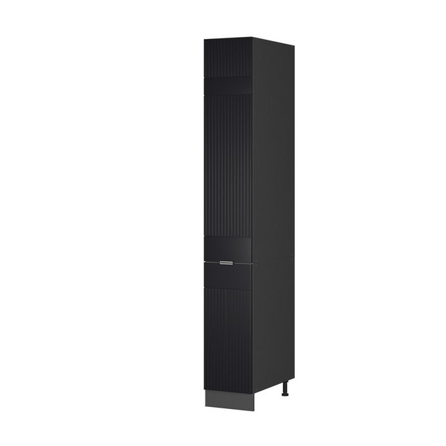 Vicco Hochschrank Fame-Line, Schwarz gestreift/Anthrazit, 30 cm günstig online kaufen