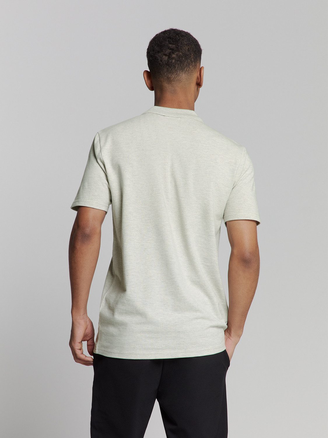 NO EXCESS Poloshirt "No Excess Poloshirt Polo Melange" günstig online kaufen