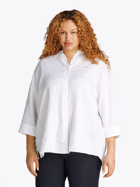 Tommy Hilfiger Curve Hemdbluse CRV ESS LINEN EASY SHIRT in Großen Größen, L günstig online kaufen