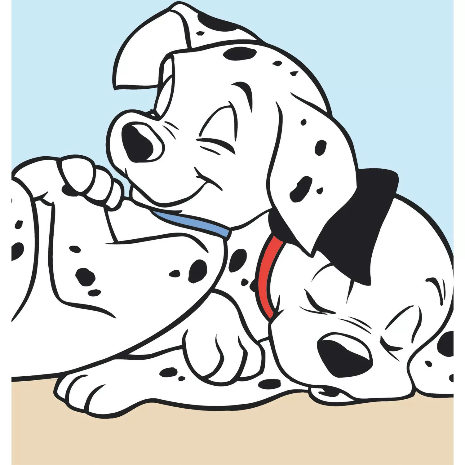 Komar Wandbild 101 Dalmatian Cuddle 40 x 50 cm günstig online kaufen