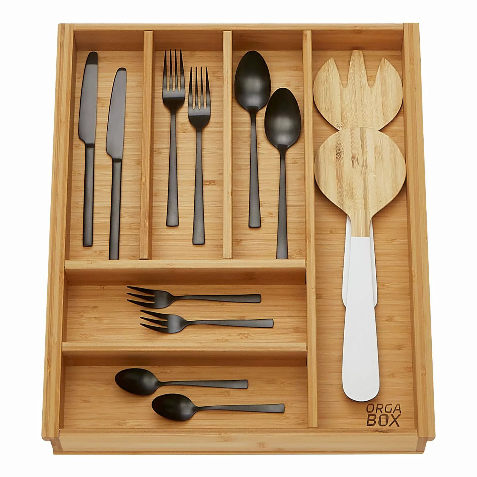 SO-TECH® Besteckeinsatz Bambus Besteckkasten ORGA-BOX 3 günstig online kaufen