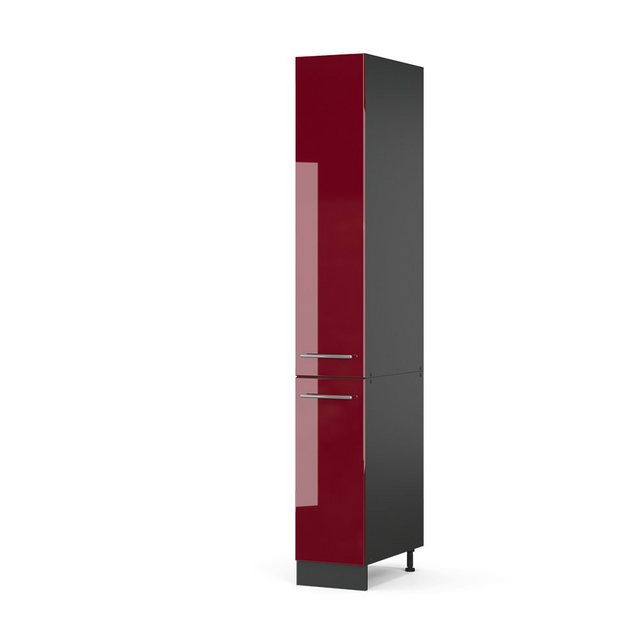 Vicco Hochschrank Fame-Line, Bordeaux Hochglanz/Anthrazit, 30 cm günstig online kaufen