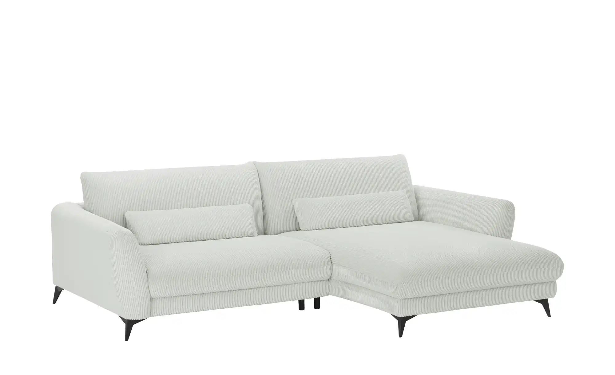 Ecksofa Cordstoff Amina ¦ grau ¦ Maße (cm): B: 288 H: 81 T: 194 Polstermöbe günstig online kaufen