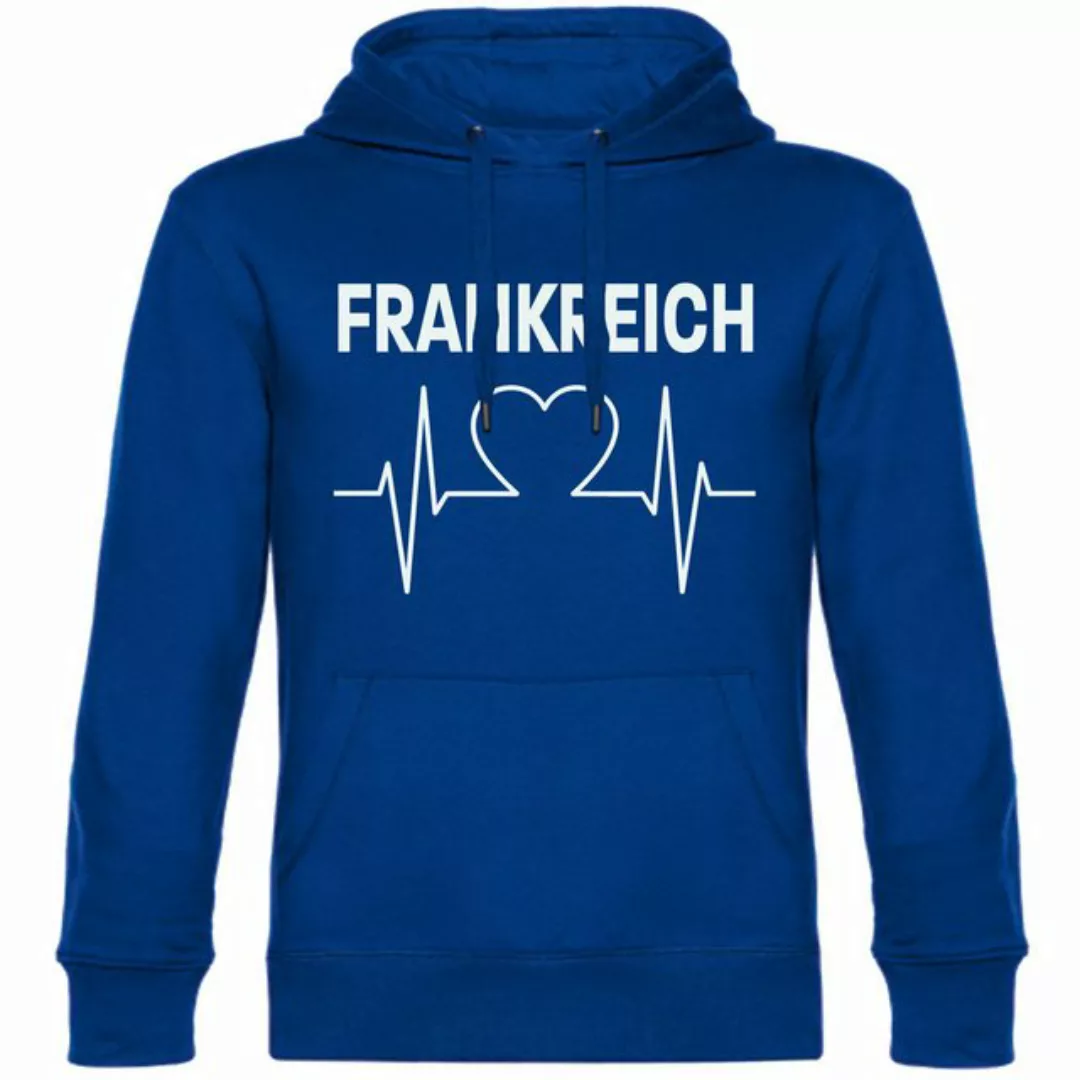 multifanshop Kapuzensweatshirt Frankreich - Herzschlag - Pullover günstig online kaufen