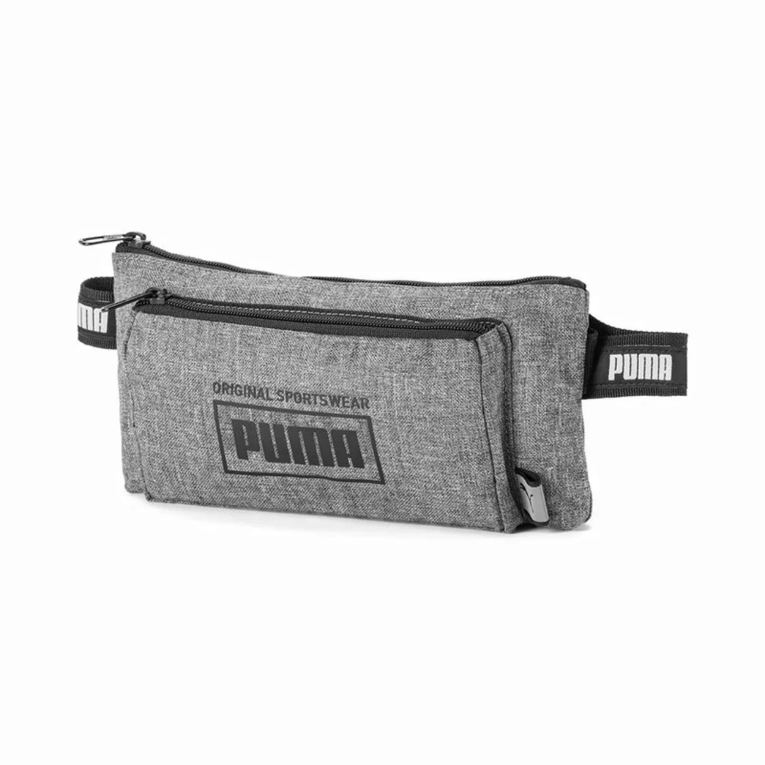 PUMA Unisex Gürteltasche - Waistbag, Puma Logo, ca. 13x26x4cm (HxBxT) Grau günstig online kaufen