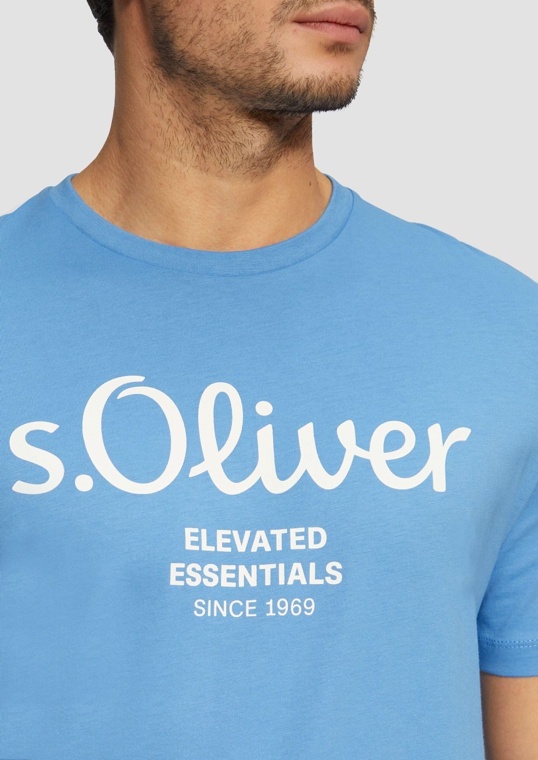 s.Oliver T-Shirt mit Logo-Print Rundhals, kurzarm günstig online kaufen